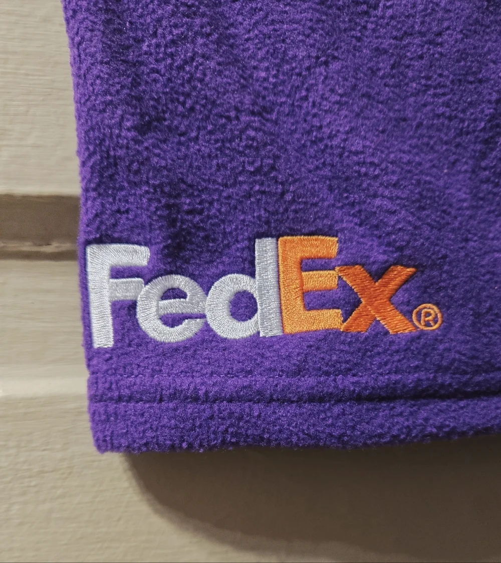 Fedex Embroidered Purple Adjustable Drawstring Neck Gaiter GUC